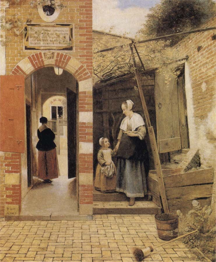 The Courtyard of a House in Delft